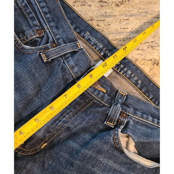 Roebuck & Co. Slim Straight Jeans 30x30 Light Distress - Picture 4 of 14